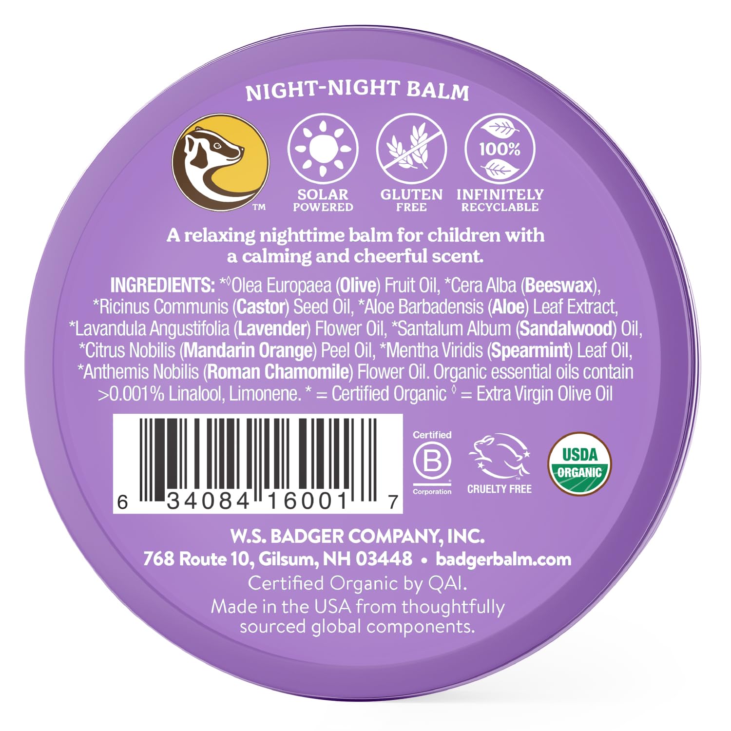 Badger Balm Night Night Balm - 2 oz